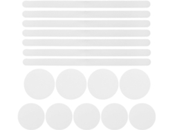 Juego de 32 pegatinas antideslizantes: tiras para duchas, escalones redondos de bañeras, etc.