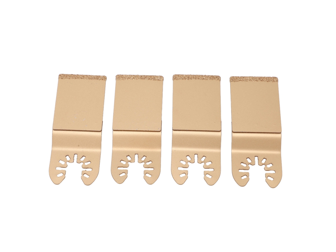 4 Hojas De Sierra Oscilantes De Carburo De Diamante De 33 Mm Para Multiherramientas De Madera Y Carpintería.