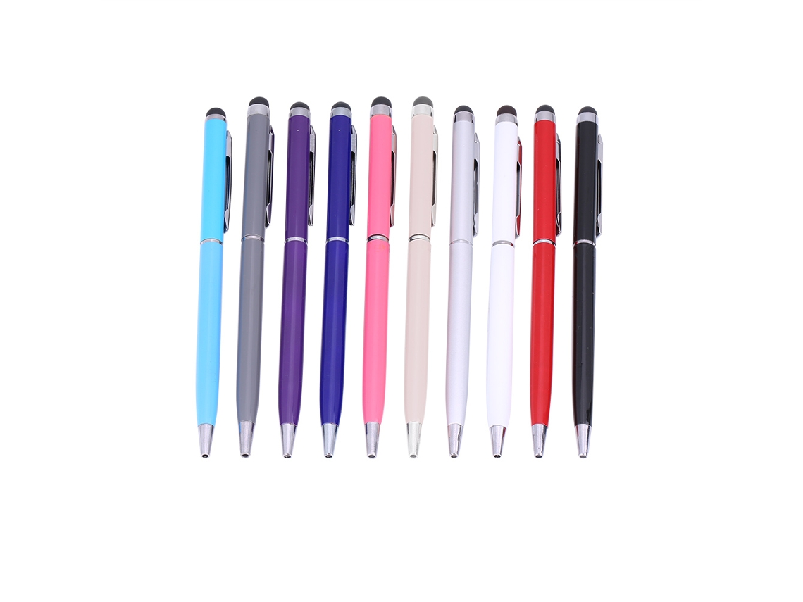 10 Piezas Stylus Capacitivo 2 En 1 Y Bolígrafo Para Iphone Samsung