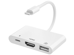 Adaptador de iluminación a Usb Hdmi Cable AV Otg Digital Conector Hdmi de pantalla de sincronización con 4K Hdmi y Usb 3,0 y puerto de carga DIGITALLAB