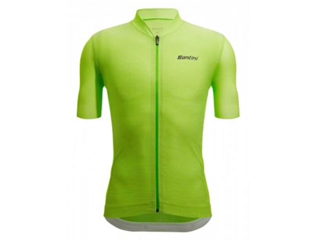 Jerseys SANTINI Camisola Manga Curta Colore Puro Verde XS Homem