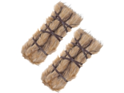 Leggings Unisex De Piel Sintética Estilo Vikingo Con Tirantes Ajustables, Cubrezapatos Medievales.