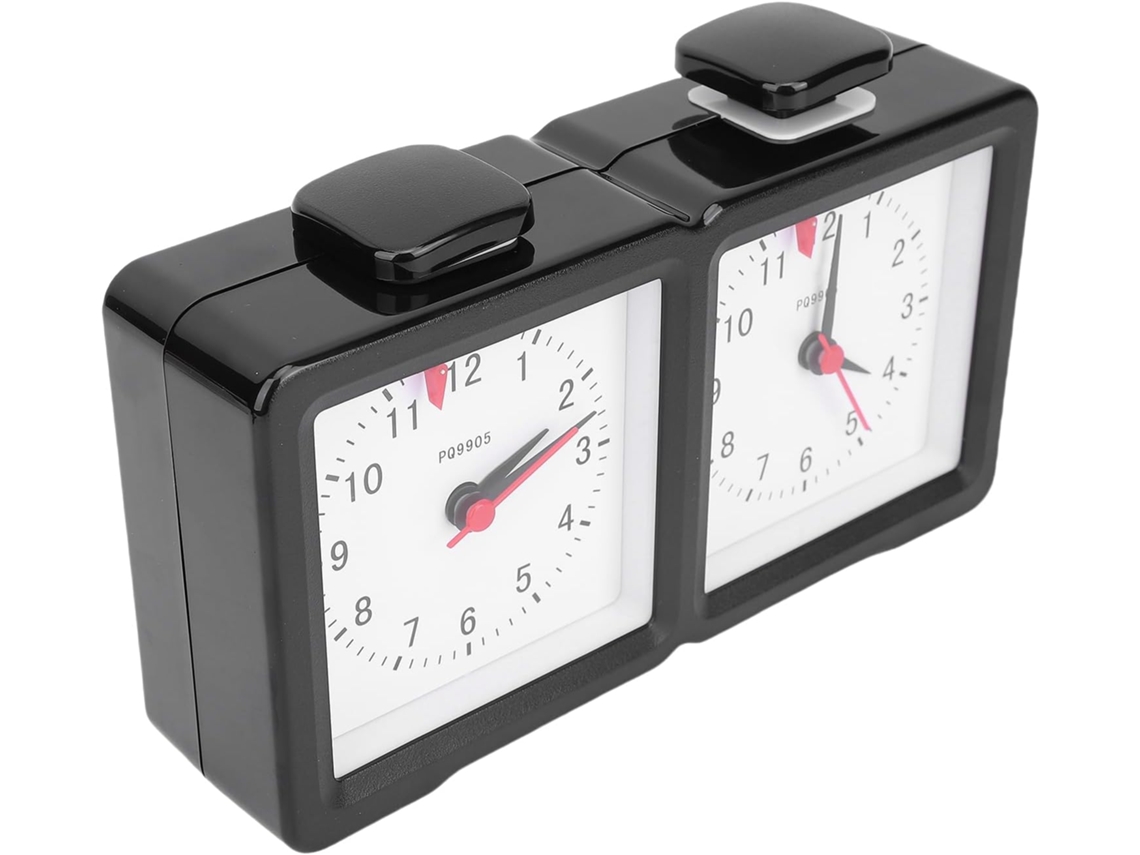 Reloj Cronómetro Analógico Para Ajedrez – Doble Mecanismo Mecánico Con Movimiento De Engranajes Preciso