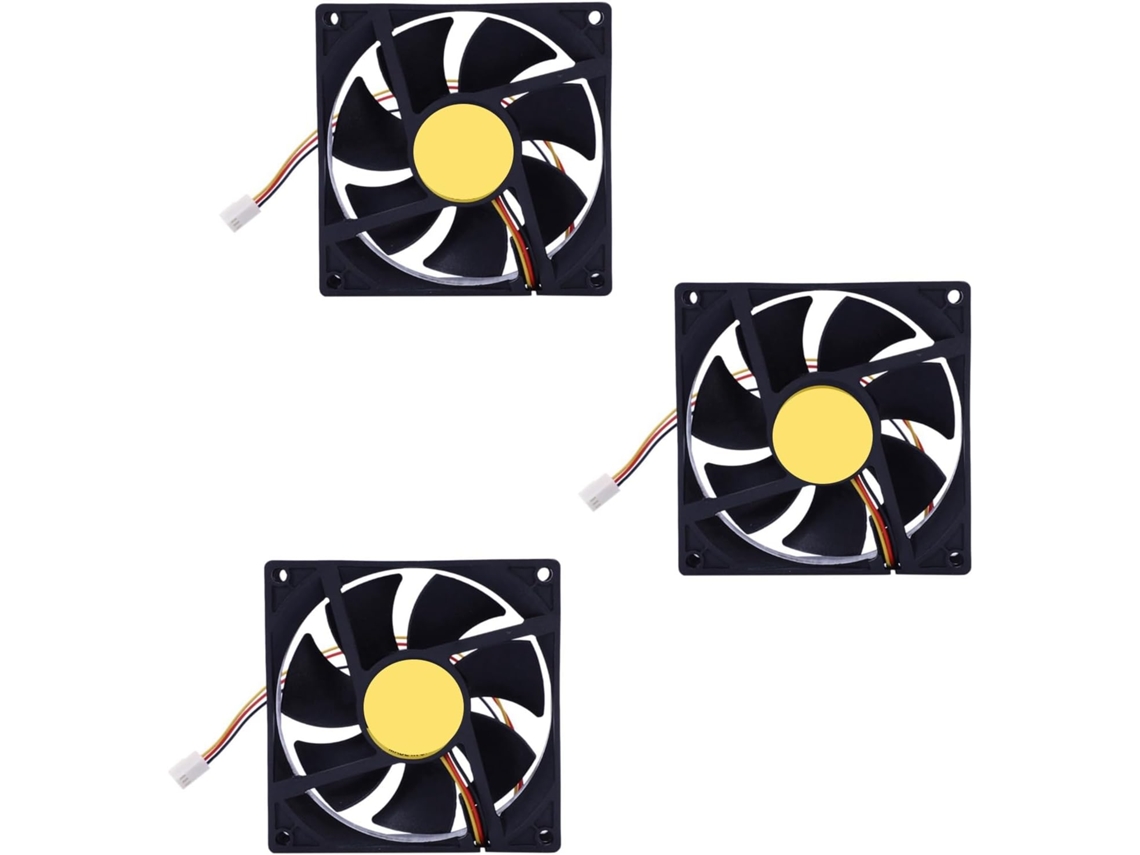 3 Ventiladores De Radiador De Refrigeración De 3 Orificios, 90 Mm Y 25 Mm