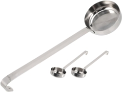 Conjunto De 3 Colheres Para Molho Em Aço Inoxidável Prateado