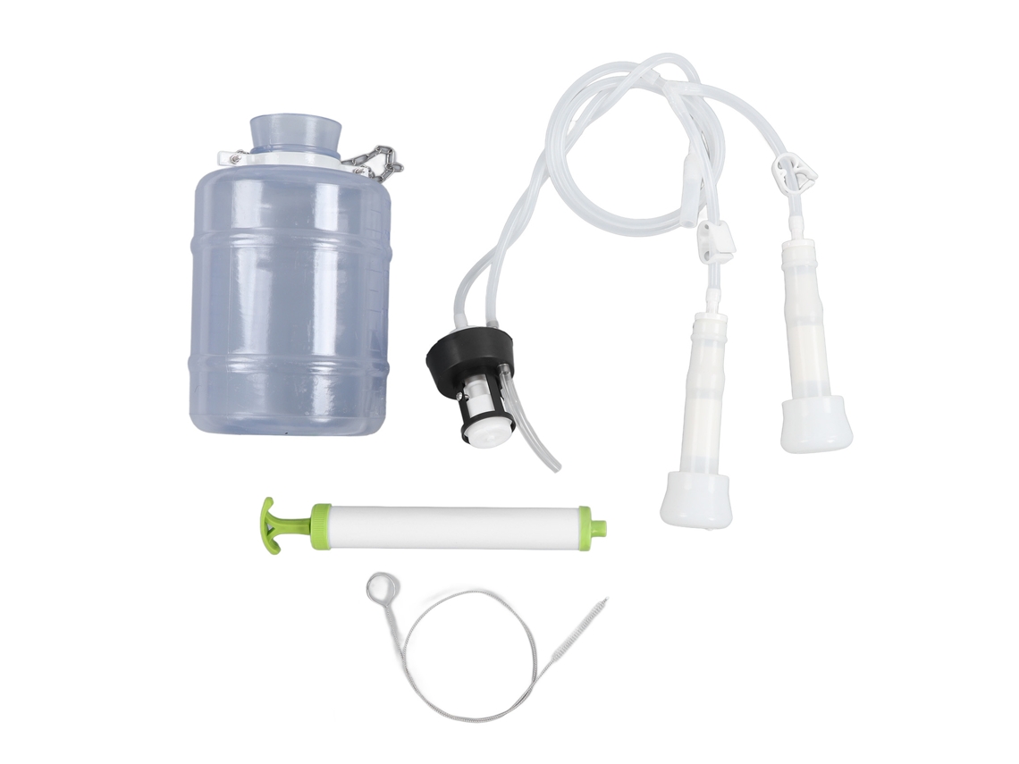 Máquina De Ordeño Manual Portátil De 3 Litros, Kit Para Explotaciones Ganaderas, Pec, Succión Fuerte, Duradera.