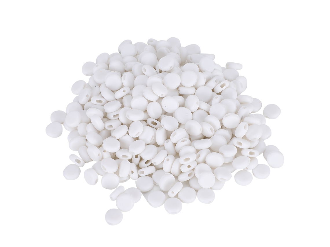 400 Hebillas Ajustables De Silicona Antideslizantes Blancas Para Cordones De Mascarillas