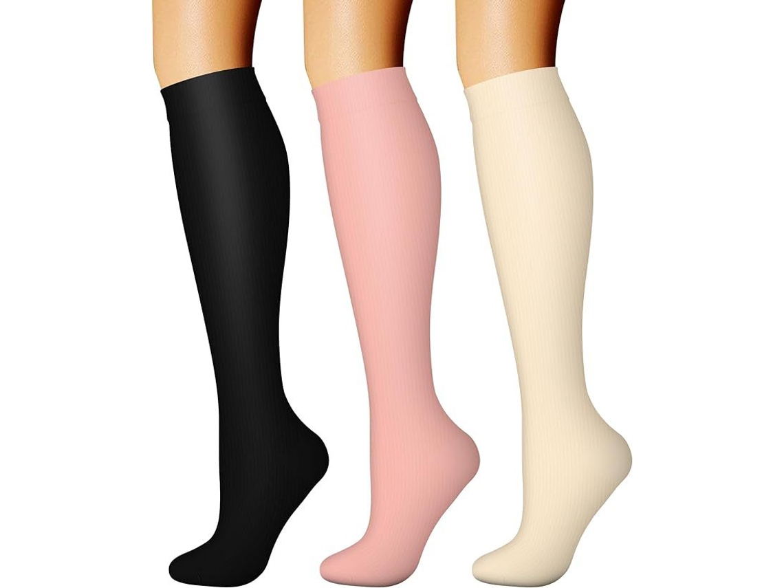 Calcetines De Compresión Digitallab, Paquete De 3, Talla S/m, Para Hombres Y Mujeres, Soporte Circulatorio Para Actividades Físicas