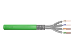 Cable de instalación Digitus Cat.8.2, S/FTP, DCA, AWG 22/1, LSOH, 50 m, verde, bobina