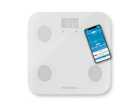 MEDISANA Bs 600 Connect Wifi con App Báscula de Análisis Corporal Hasta 180 kg Báscula Personal