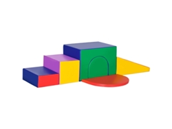 Juego De Bloques De Espuma Para Niños, Escaleras Cuadradas, Rampa, Multicolor