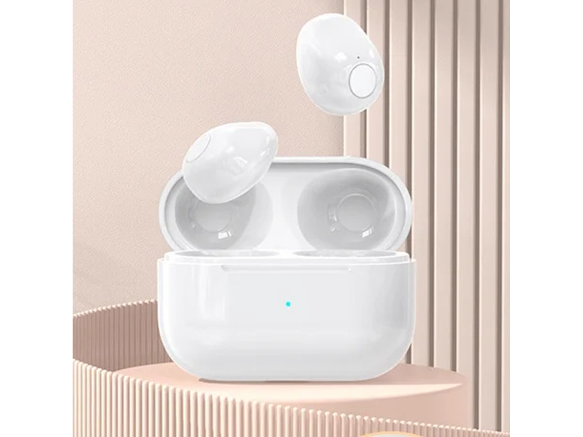 Mini Auriculares Inalámbricos Con Pantalla Táctil (blancos), Bluetooth 5.2, Tws, Para Juegos, Intraaurales, Cancelación De Ruido