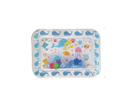 Tapete de Juego de Agua Para Niños Bebés, Tapete Inflable Para Jugar Boca Abajo K