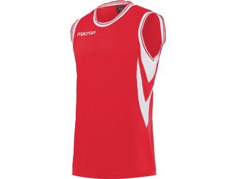Camiseta de Hombre para Baloncesto MACRON Sin Mangas Ethane Rojo (3XL)