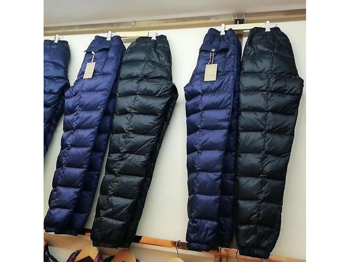Calças de Inverno Espessas com Lã de Ovelha S/MARCA