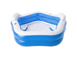 Colchoneta de piscina BESTWAY Azul (213 x 206 x 69 cm)