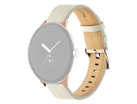 Correa de piel auténtica para Google Pixel Watch - beige