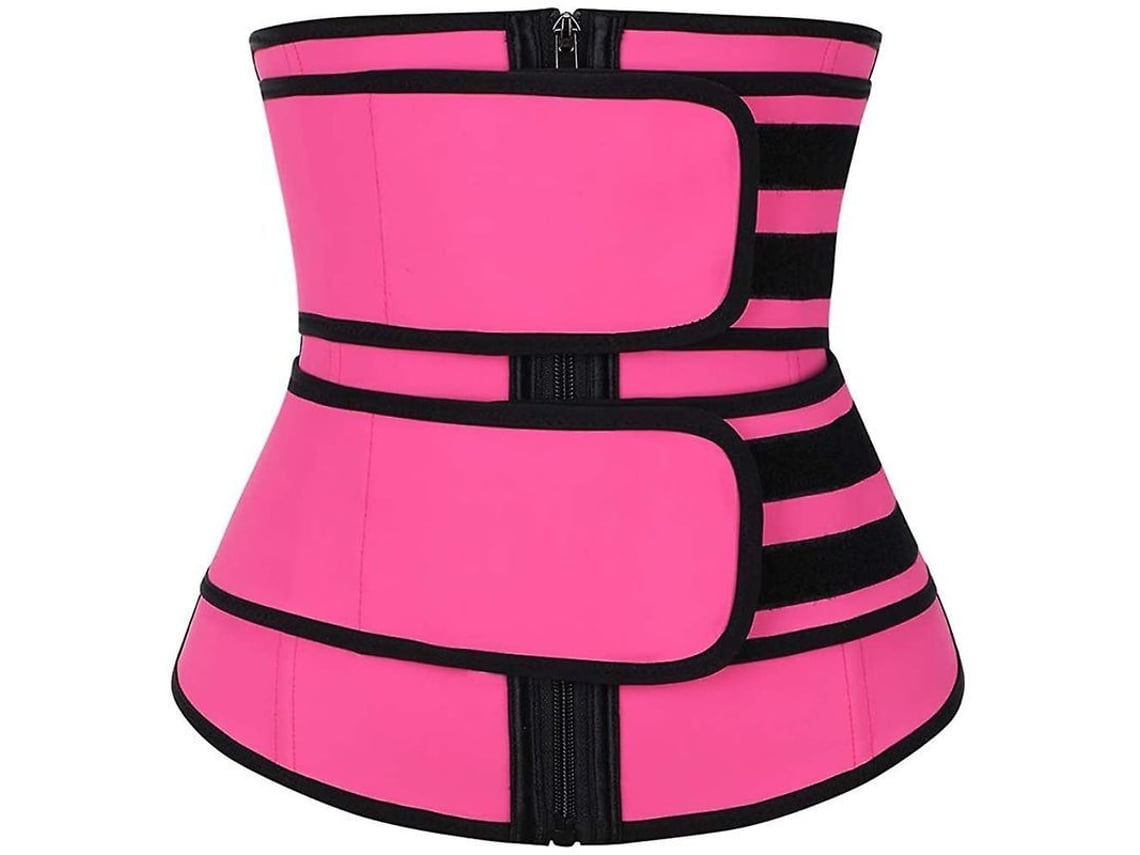 Faja Reductora De Neopreno Para Mujer Con Cremallera Y Dos Correas Para Entrenamiento Y Pérdida De Peso.