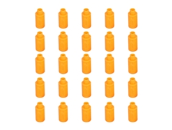 Silenciador De Escape Neumático Plástico Para Compresor Acoplable Naranja 25pcs Psl‑04