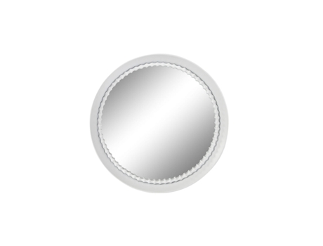 Espejo de pared HOME ESPRIT Blanco Metal Urbano 85,5 x 9,5 x 85,5 cm