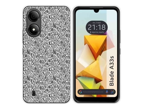 Funda Silicona para Zte Blade A33s diseño Letras Dibujos