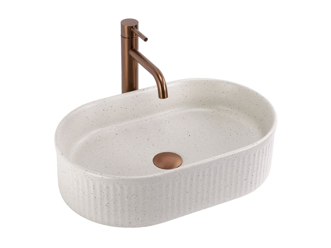 Lavabo sobre encimera Rea Vanda 48 beige