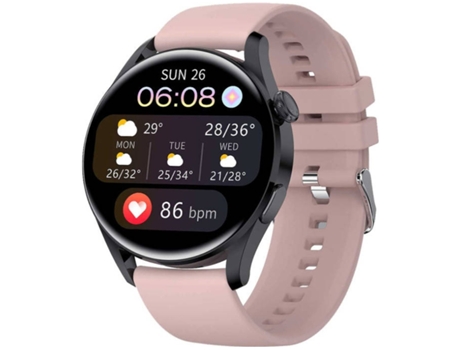 Smartwatch MDUG Monitor de Frequência Cardíaca Rosa