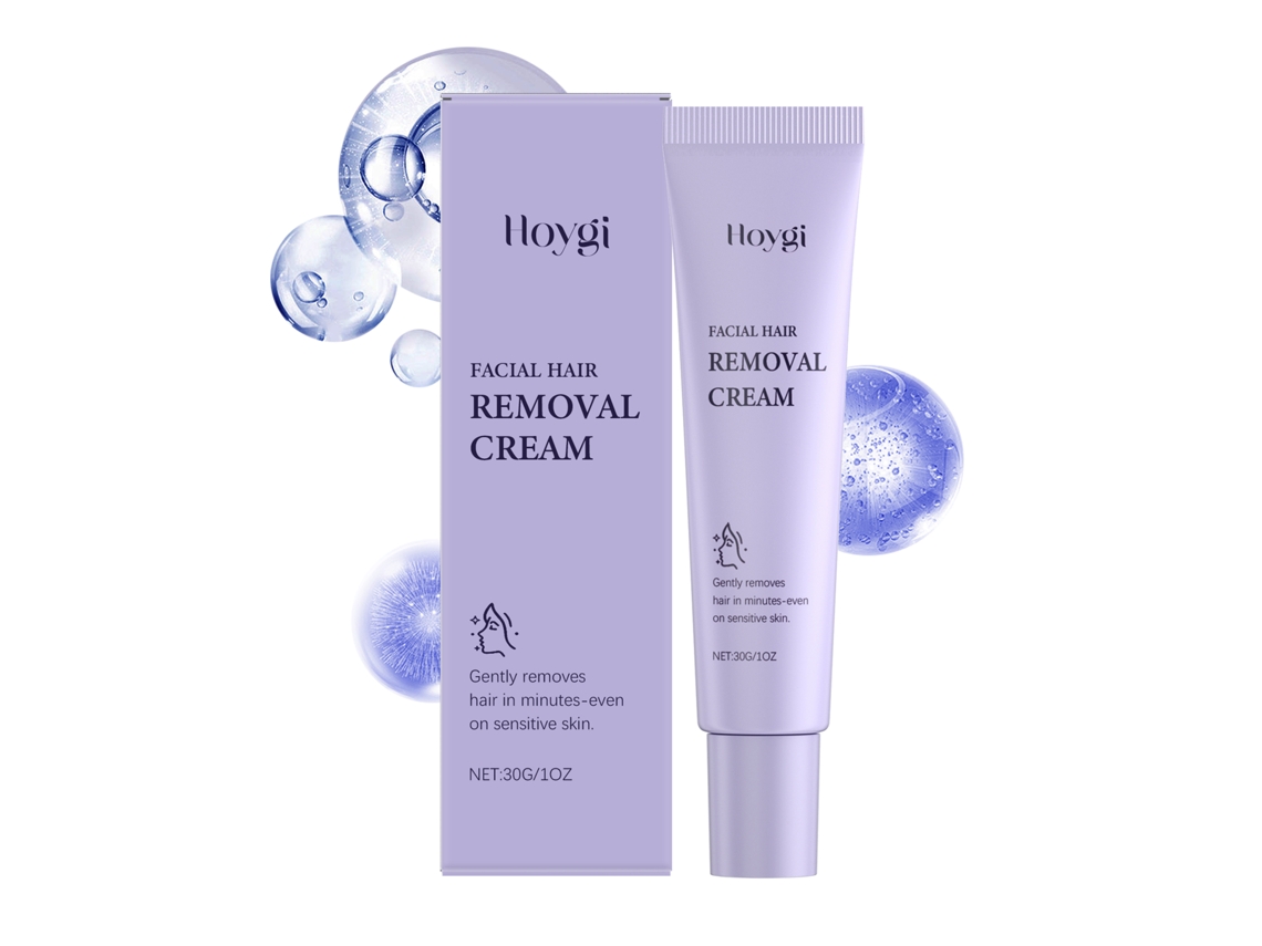 Crema De Remoción De Pelo Facial Hoygi, Tratamiento Diario Suave Para Remoción De Pelo Facial, Limpia, Hidrata Y Suaviza La Piel