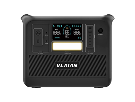 Central eléctrica portátil VLAIAN W2000 1536Wh LiFePo4 Generador solar 2000W Salida de CA 1.5horas de carga rápida
