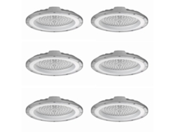 Pack 6x Campana LED UFO DOB 200W 6000K IP65 PF 0,95 6KV JANDEI