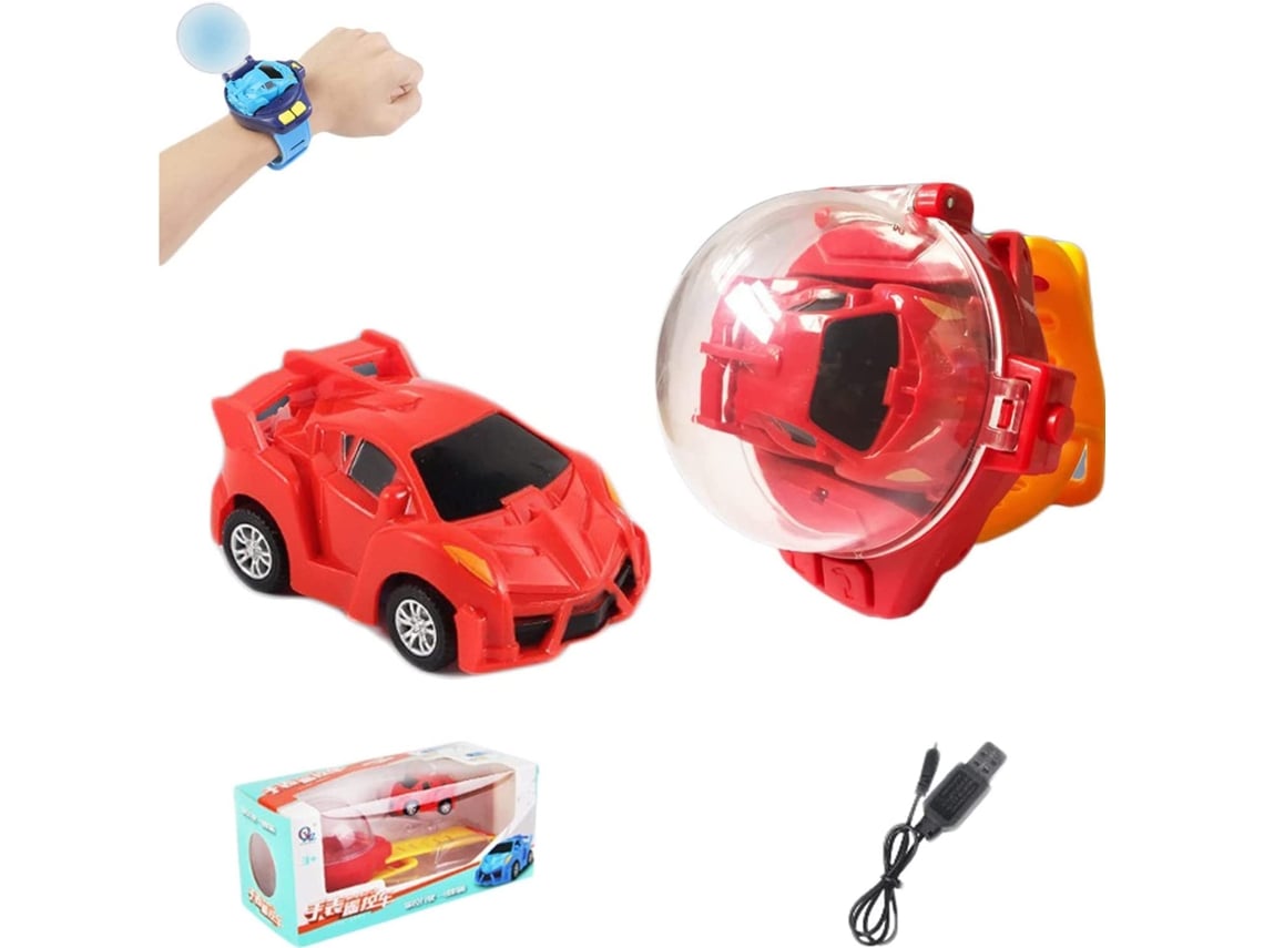 Ats-coche De Control Remoto Con Reloj Juguete De Carga Usb Coche De Carreras Interesante Con Funda Para Niños