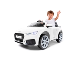 Audi TT RS Premium, coche eléctrico para niños: ¡Conduce como un campeón! Blanco Ataa
