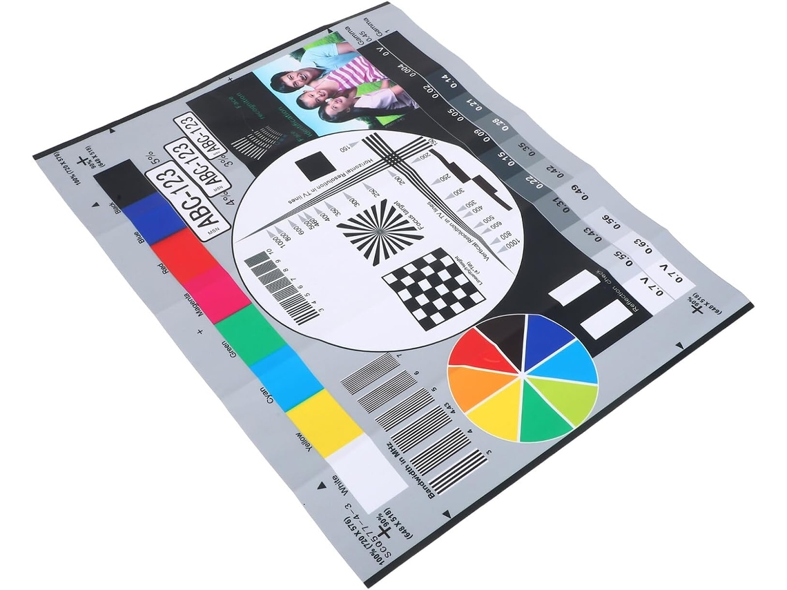Carta De Prueba De 40x30 Cm Para Videovigilancia, Objetivo De Calibración Para Cámara