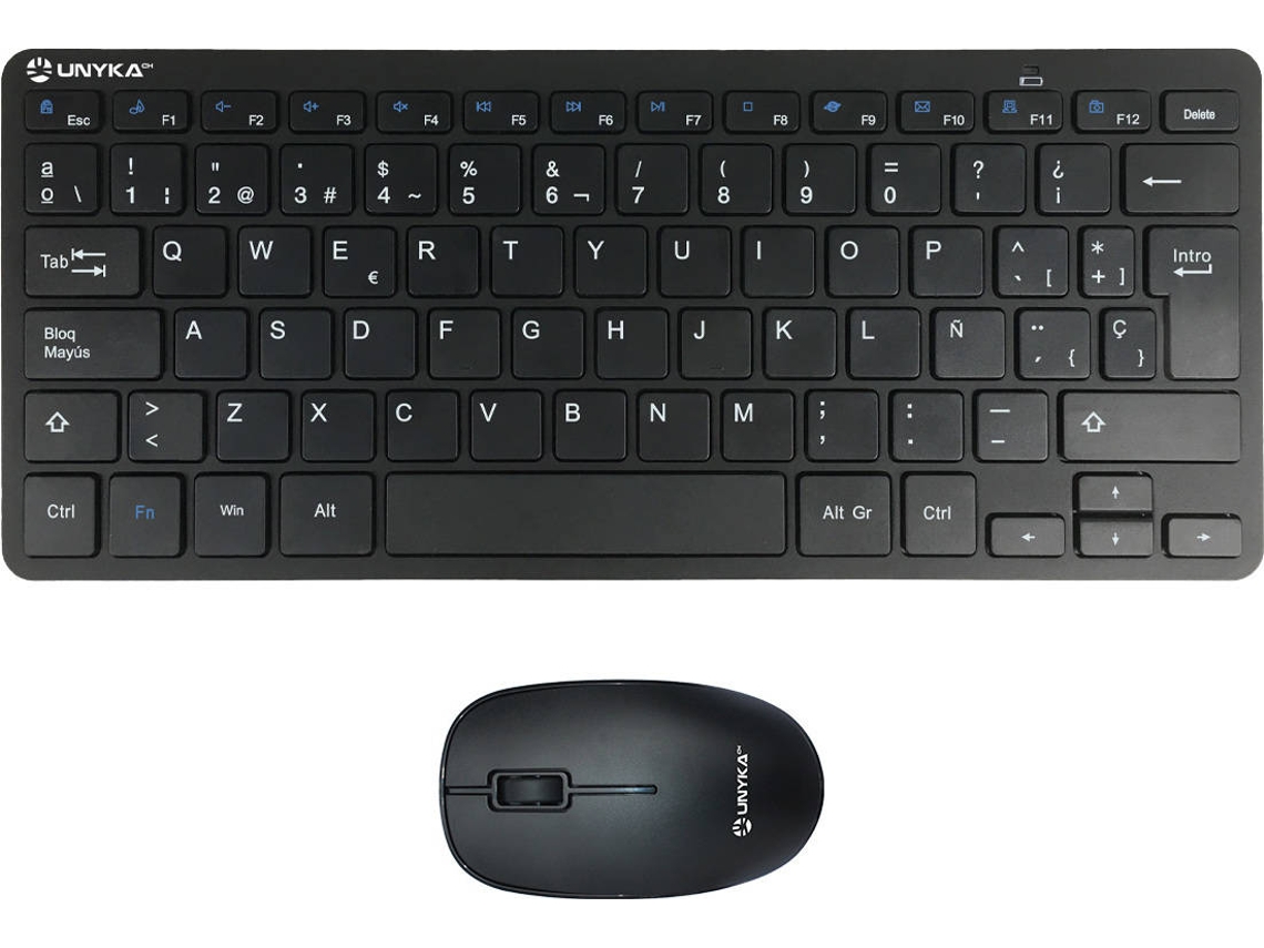 Teclado + Ratón UNYKACH MK288 PRO NANO (Membrana - Español - Negro)