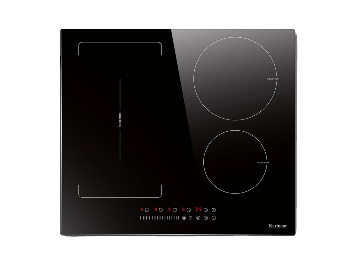 Placa de inducción Karinear, 3500 W de potencia, 4 quemadores, zona flexible OEM