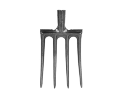 Horquilla De Excavación De Acero De Alto Contenido De Carbono Con 4 Dientes Resistentes A La Corrosión Para Uso En Jardinería.