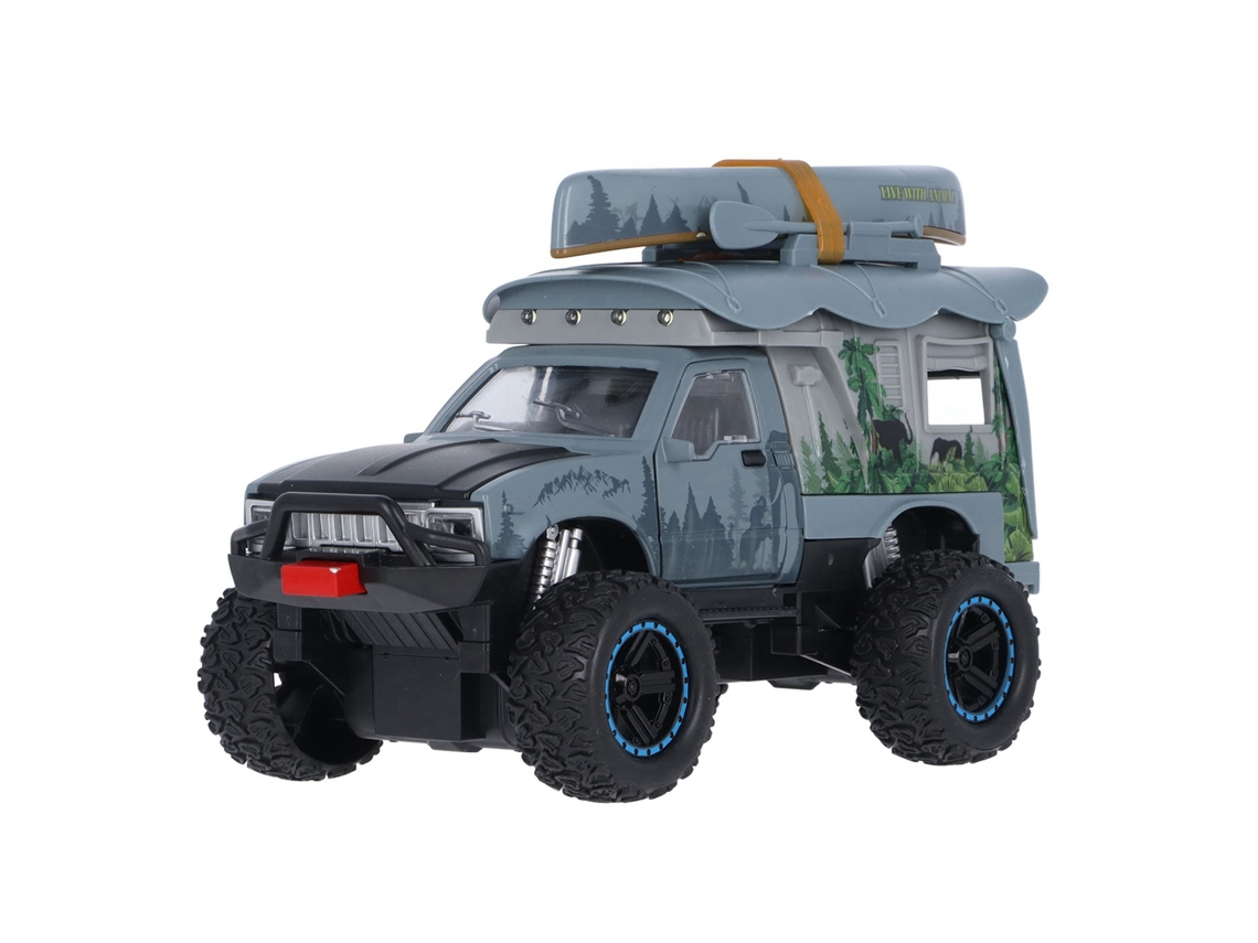 2026 Modelo De Vehículo Todo Terreno 1/24 Escala Aleación Realista Duradero Juguete De Coche Para Niños Regalo Azul Gris