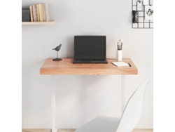 Tablero Mesa | Superficie De Mesa | Tablero De Escritorio Madera Roble Tratada Marrón Claro 80x40x(2-6) Cm Wsd53442