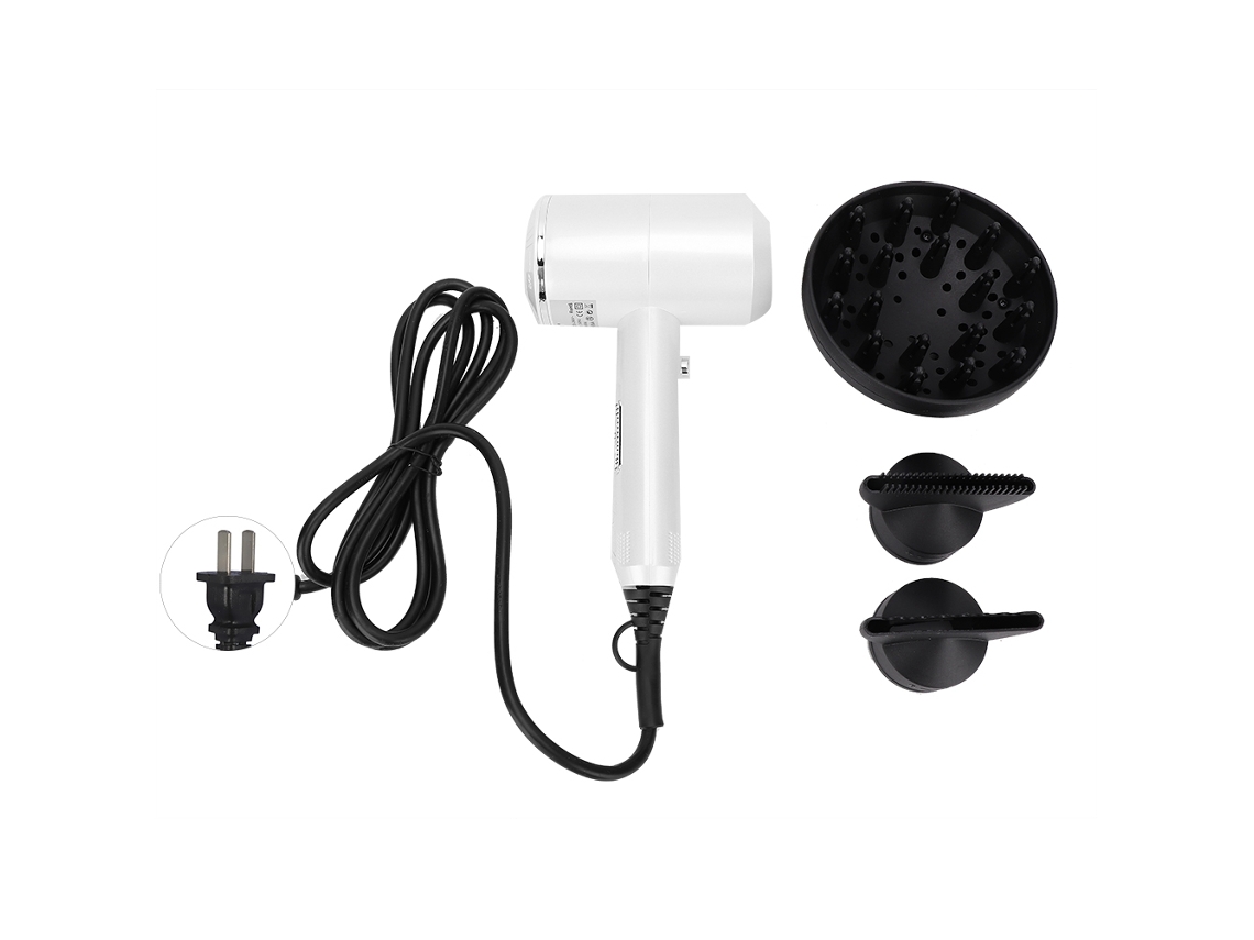 Secador De Pelo Eléctrico Profesional Con Aire Caliente Y Frío - Blanco