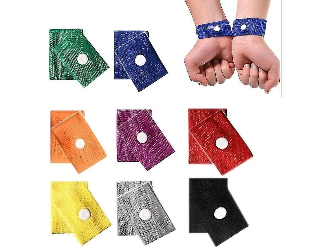 8 Pares De Pulseras Anti-náuseas Para Niños, Para Aliviar El Mareo Durante Los Viajes En Coche, Barco Y Avión, Y Durante El Embarazo.