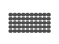 50 Estacas De Plástico Para Jardín, Ideales Para Crear Barreras Contra Las Malas Hierbas. Fijación Resistente.