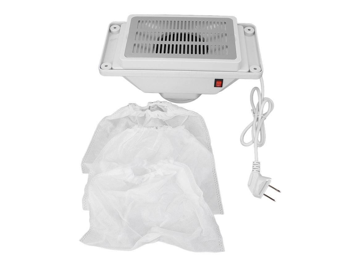 Aspiradora eléctrica para polvo de uñas con potente succión para uso en salones y hogares, enchufe de 110 V.