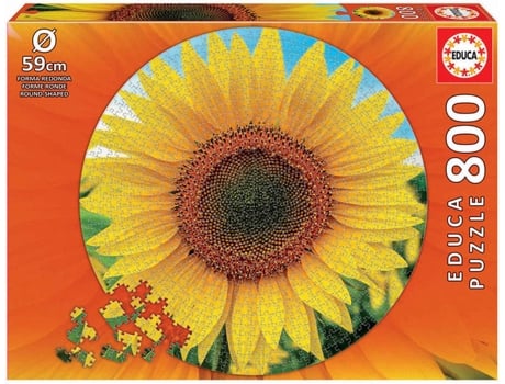 Puzzle EDUCA Round Puzzles Girasol (Edad Mínima: 12 Años - 0 Piezas)