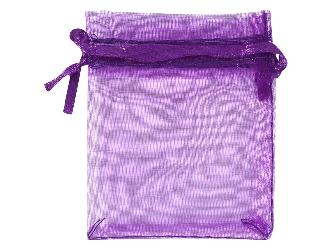 VYLARA Sacos de organza premium para lembrancinhas e doces de casamento, 9 x 12 cm (roxo)