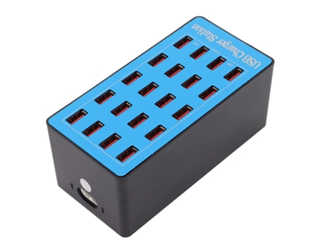 Estación de carga USB 100W 20 puertos Cargador USB Hub Cargador USB Multi-Port Hub Cargador de pared Adaptador de corriente