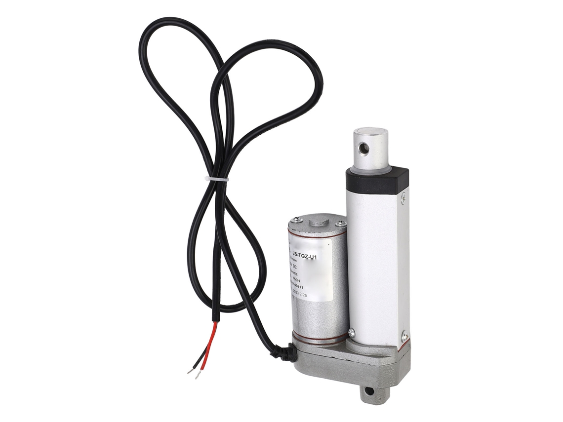Actuador Lineal Eléctrico Aluminio 50mm 750n 12vdc Para Cama Sofá Solo Actuador De Movimiento Lineal Blanco