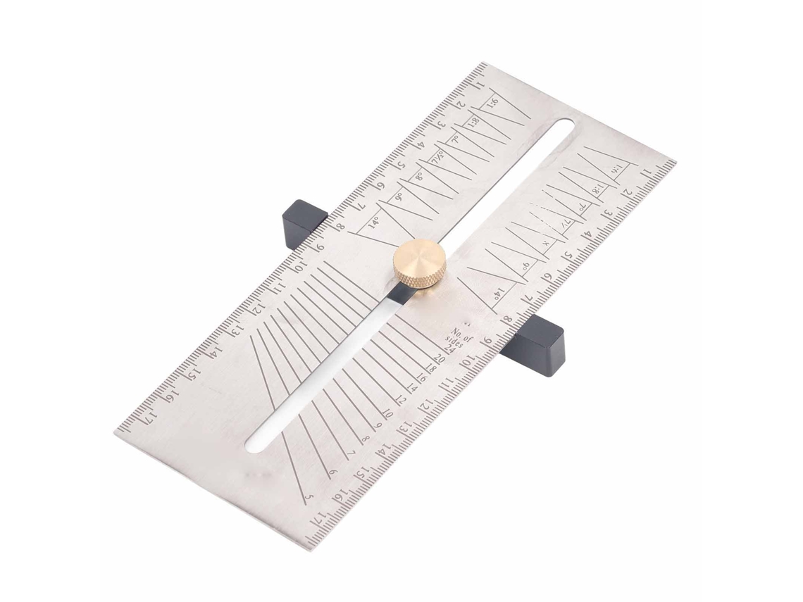 Calibrador De Bisel Ajustable, Regla Deslizante De Acero Inoxidable 304, Multifuncional Para Carpintería.
