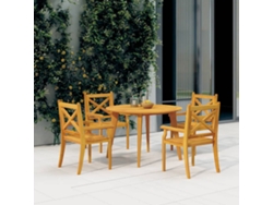 Mesa de jardín LOVELY HOME de madera de acacia maciza (110 x 75 cm)