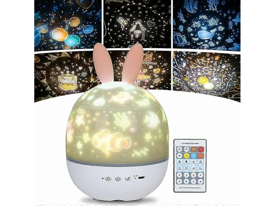 Luz nocturna, proyector de estrellas, luz nocturna para bebés Rosewell