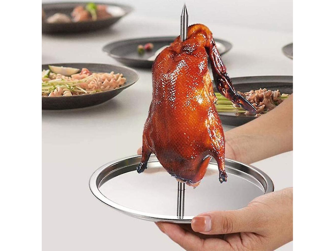 Soporte Vertical Para Asar Pollo, Pincho De Barbacoa De Acero Inoxidable, Ideal Para Carne, Pollo, Barbacoas, Camping Y Picnics